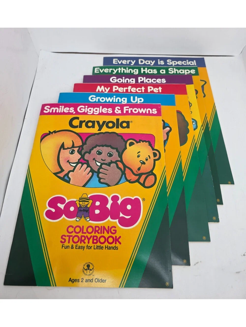 Vintage 1980s New Assorted 6pc. Crayola SO BIG Coloring Storybooks